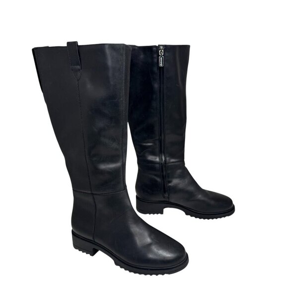 Blondo Women's Calise tall Black Leather Waterproof Boots US 7.5 NEW $199 - Picture 3 of 6